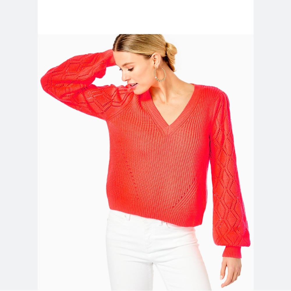 Lilly Pulitzer Coral Sweater